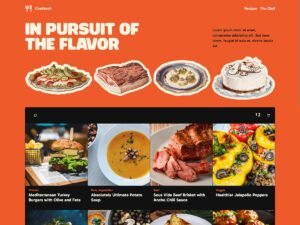 Cookbook content creators WordPress Theme