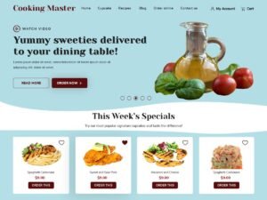 Cooking Master Class website classes WordPress Theme