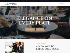 Craving restaurant experience WordPress Theme