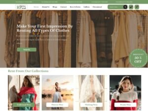 FSE Cloths Rental features dresses WordPress Theme