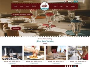 Fine Dining Restaurant restaurants menus WordPress Theme