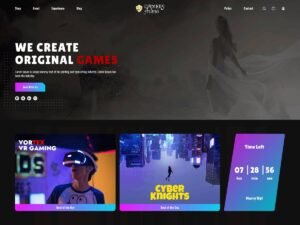 Gamers Studio game gaming WordPress Theme