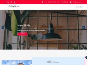 Goldy Deep section features WordPress Theme