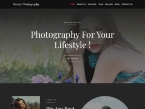Kortez Photography websites options WordPress Theme