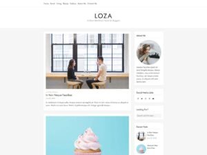 Loza blog youtube WordPress Theme