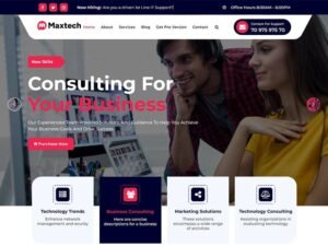 Maxtech pages it WordPress Theme