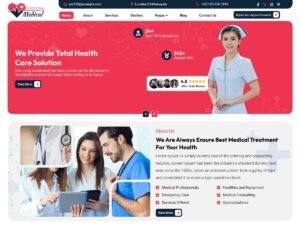 Medical Hospital Blocks healthcare services WordPress Theme