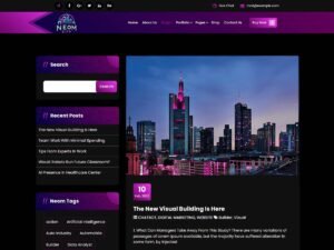 Neom City business amp WordPress Theme