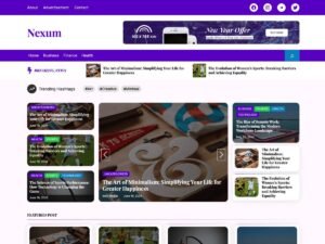 Nexum blogs news WordPress Theme