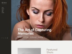 Ona Photography website solution WordPress Theme