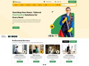 Pest Control Treatment services features WordPress Theme