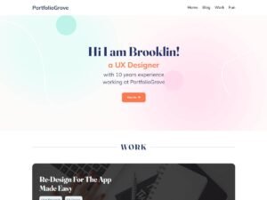 PortfolioGrove seo full WordPress Theme