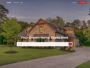 Real Estate Listings directory concept WordPress Theme