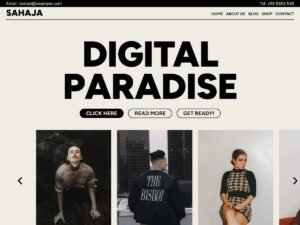 Sahaja portfolio business WordPress Theme