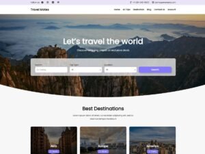 Travel Mates features design WordPress Theme