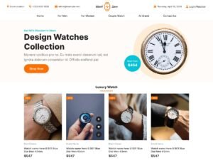 Watch Collection timepieces enthusiasts WordPress Theme