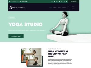 Avantex Yoga website seo WordPress Theme