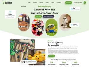 Babysitter Childcare services babysitting WordPress Theme