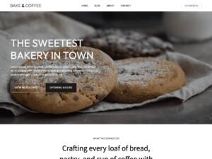 Bakery and Pastry website page WordPress Theme