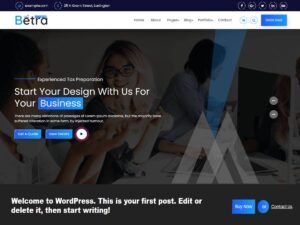 Betra websites business WordPress Theme