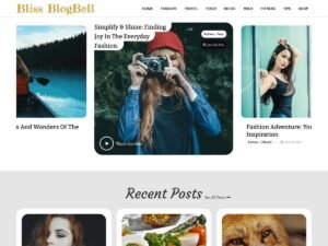 Bliss Blogbell choice functionality WordPress Theme