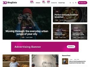 BlogData news magazine WordPress Theme