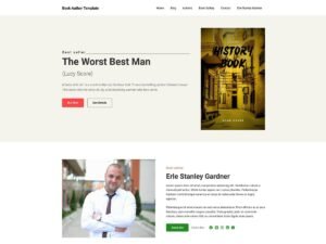 Book Author Template website authors WordPress Theme