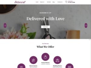 Botaniical amp design WordPress Theme