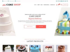 Free Cake Shop  WordPress Theme