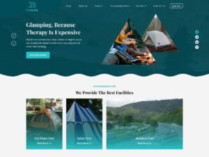 Camping Zone gear supplies WordPress Theme
