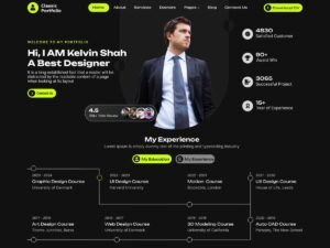 Classic Portfolio work website WordPress Theme