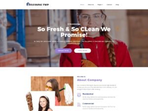 Cleaning Elementor business cleanings WordPress Theme