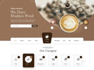 Coffee Tea layout teas WordPress Theme