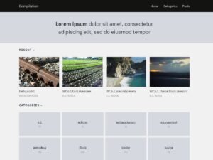 Compilation block content WordPress Theme