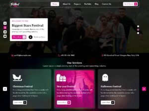 Cultural Festival festivals food WordPress Theme