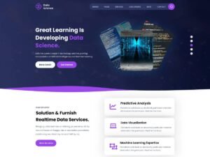 Data Science Specialist learning machine WordPress Theme