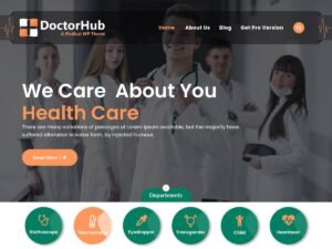 DoctorHub surgery health WordPress Theme