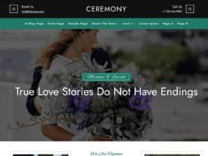 FSE ceremony wedding users WordPress Theme