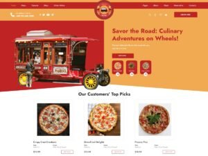 Fast Food Truck website presence WordPress Theme