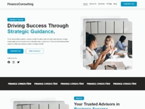 FinanceConsulting website presence WordPress Theme