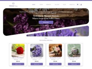 Flower Shop Elementor bouquets customers WordPress Theme