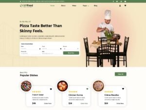 Food Restaurant Elementor restaurants menu WordPress Theme