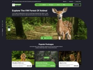 Forest Jungle Safari beauty features WordPress Theme