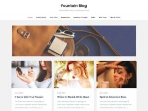 Fountain Blog bloggers websites WordPress Theme