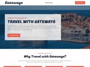 Gateways travel needs WordPress Theme