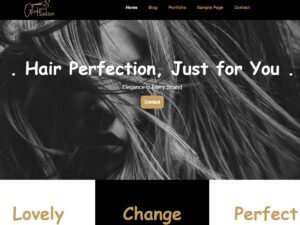 Free Glam Hair Salon  WordPress Theme