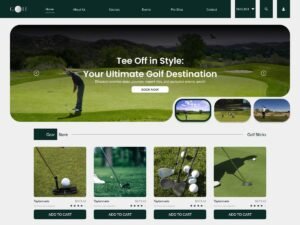 Free Golf Landscape  WordPress Theme