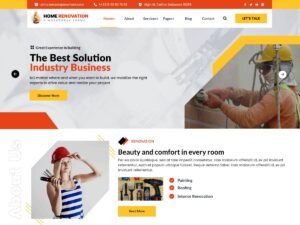 Home Construction Builder projects services WordPress Theme