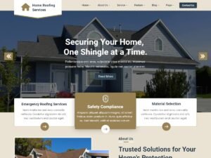 Home Roofing Services providers audience WordPress Theme