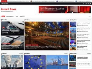 Instant News demo design WordPress Theme